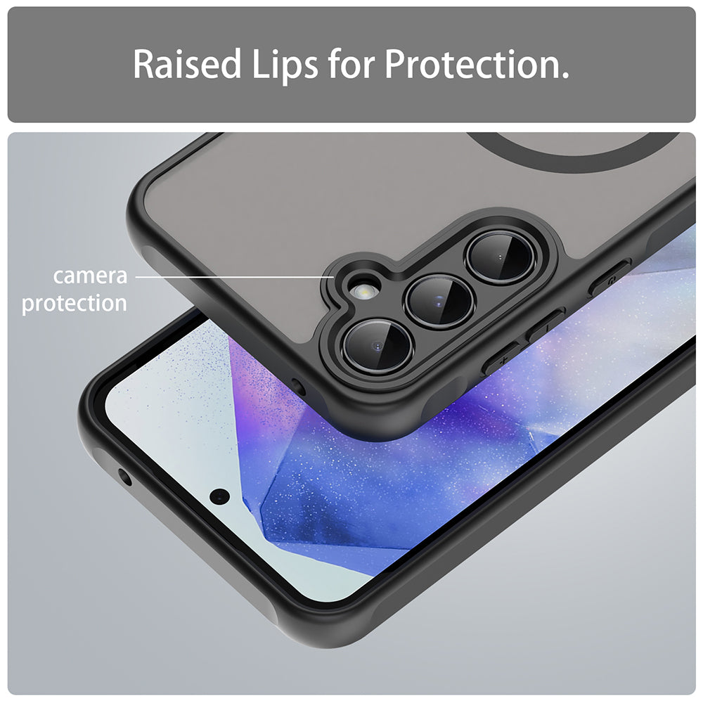 Калъф MagSafe за Samsung Galaxy A55 5G A556, Techsuit, HaloFrost II, Черен