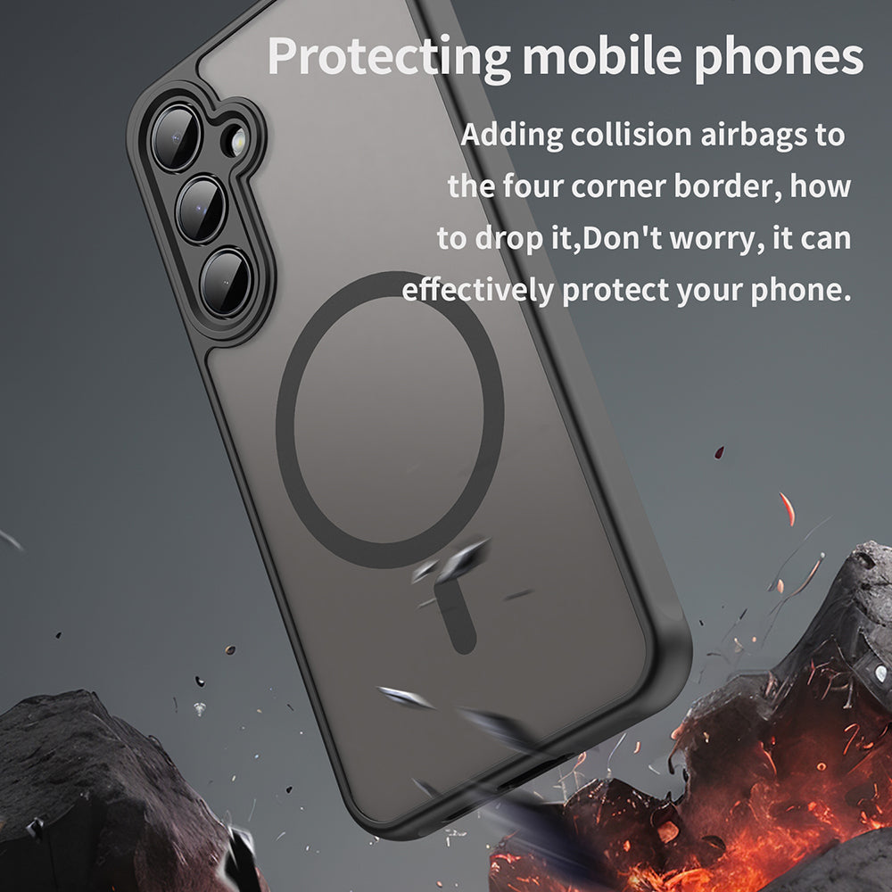 Калъф MagSafe за Samsung Galaxy A55 5G A556, Techsuit, HaloFrost II, Черен