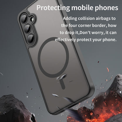 Калъф MagSafe за Samsung Galaxy A55 5G A556, Techsuit, HaloFrost II, Черен