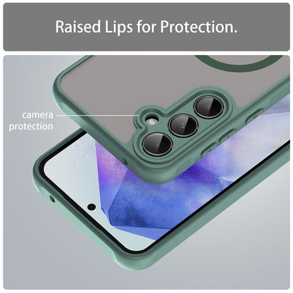 Калъф MagSafe за Samsung Galaxy A55 5G A556, Techsuit, HaloFrost II, Зелен