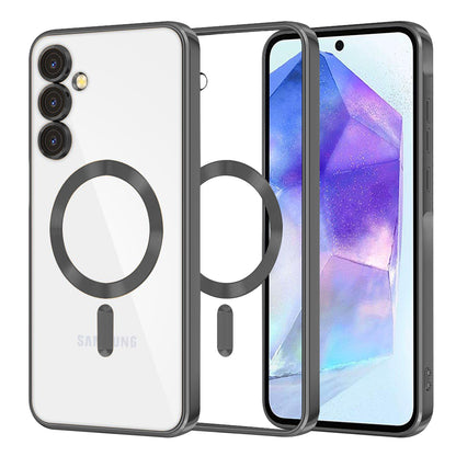 Калъф MagSafe за Samsung Galaxy A55 5G A556, Techsuit, Luxury Crystal, Черен