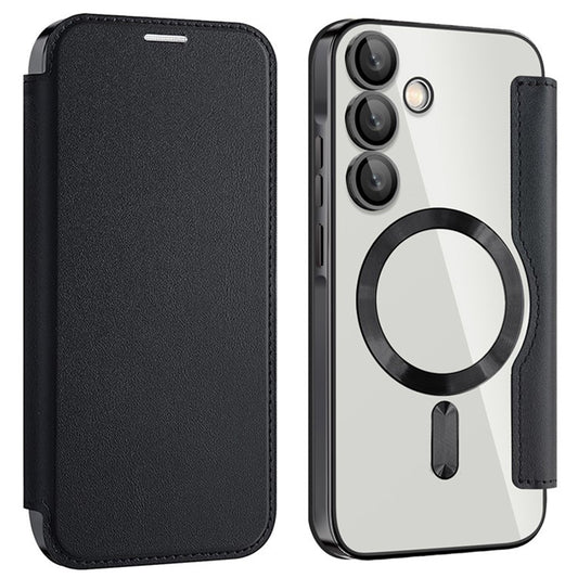 Калъф MagSafe за Samsung Galaxy A55 5G A556, Techsuit, SmartMag Book, Черен