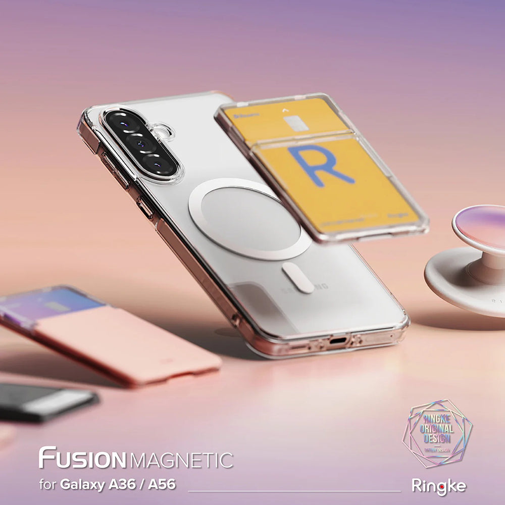 Калъф MagSafe за Samsung Galaxy A56 A566 / A36 A366, Ringke, Fusion, Прозрачен