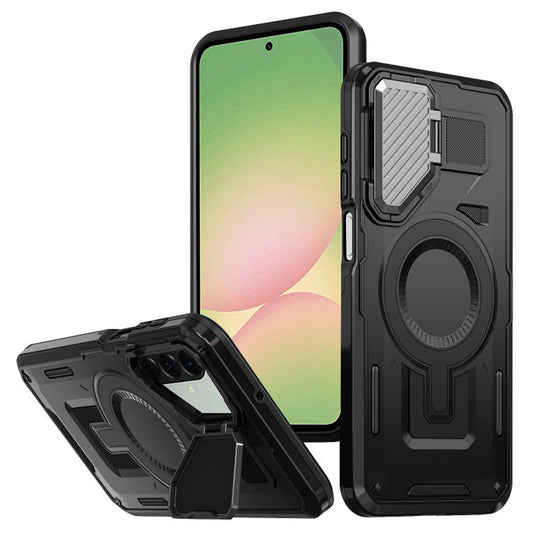 Калъф MagSafe за Samsung Galaxy A56 A566, Techsuit, CamVault, Черен