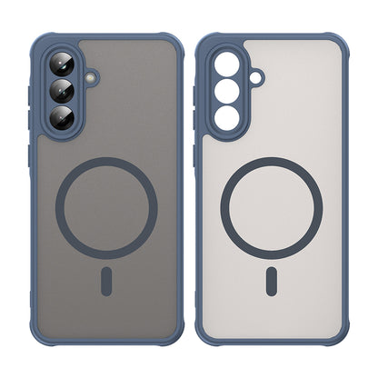 Калъф MagSafe за Samsung Galaxy A56 A566, Techsuit, HaloFrost II, Тъмносин
