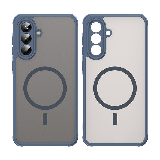 Калъф MagSafe за Samsung Galaxy A56 A566, Techsuit, HaloFrost II, Тъмносин