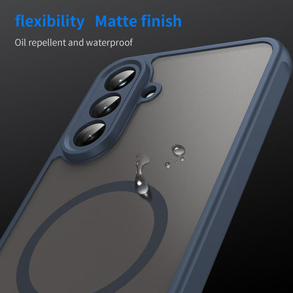 Калъф MagSafe за Samsung Galaxy A56 A566, Techsuit, HaloFrost II, Тъмносин