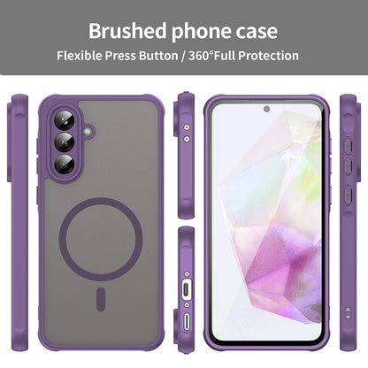Калъф MagSafe за Samsung Galaxy A56 A566, Techsuit, HaloFrost II, Лилав