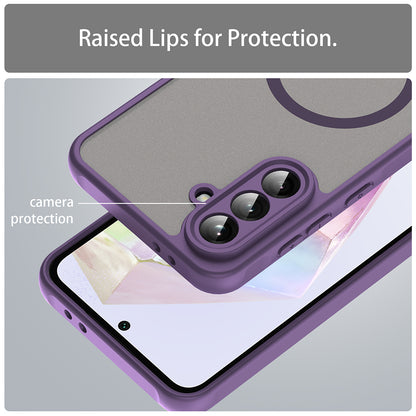Калъф MagSafe за Samsung Galaxy A56 A566, Techsuit, HaloFrost II, Лилав