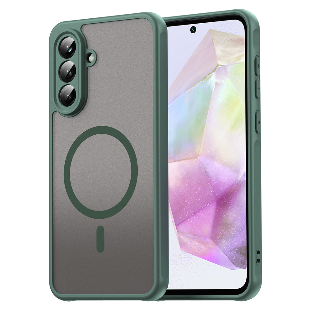 Калъф MagSafe за Samsung Galaxy A56 A566, Techsuit, HaloFrost II, Зелен