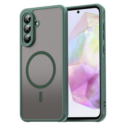 Калъф MagSafe за Samsung Galaxy A56 A566, Techsuit, HaloFrost II, Зелен