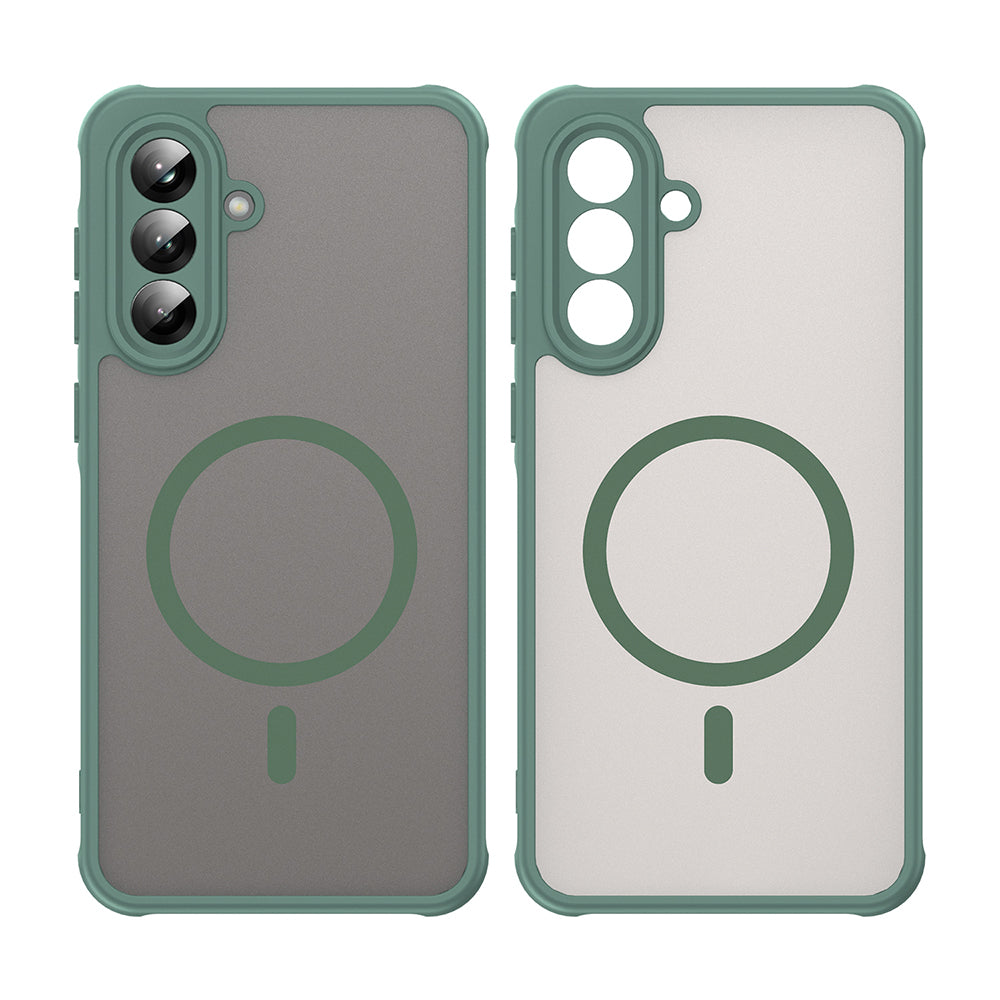 Калъф MagSafe за Samsung Galaxy A56 A566, Techsuit, HaloFrost II, Зелен