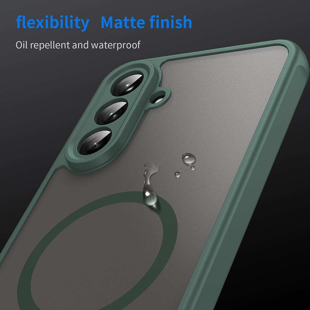 Калъф MagSafe за Samsung Galaxy A56 A566, Techsuit, HaloFrost II, Зелен