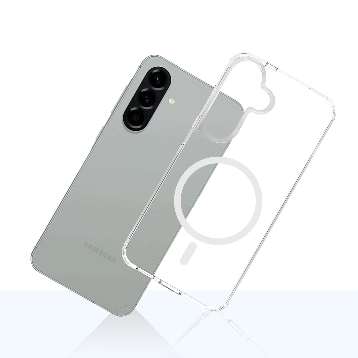 MagSafe Case for Samsung Galaxy A57 5G, 3MK, Armor MagCase, Transparent