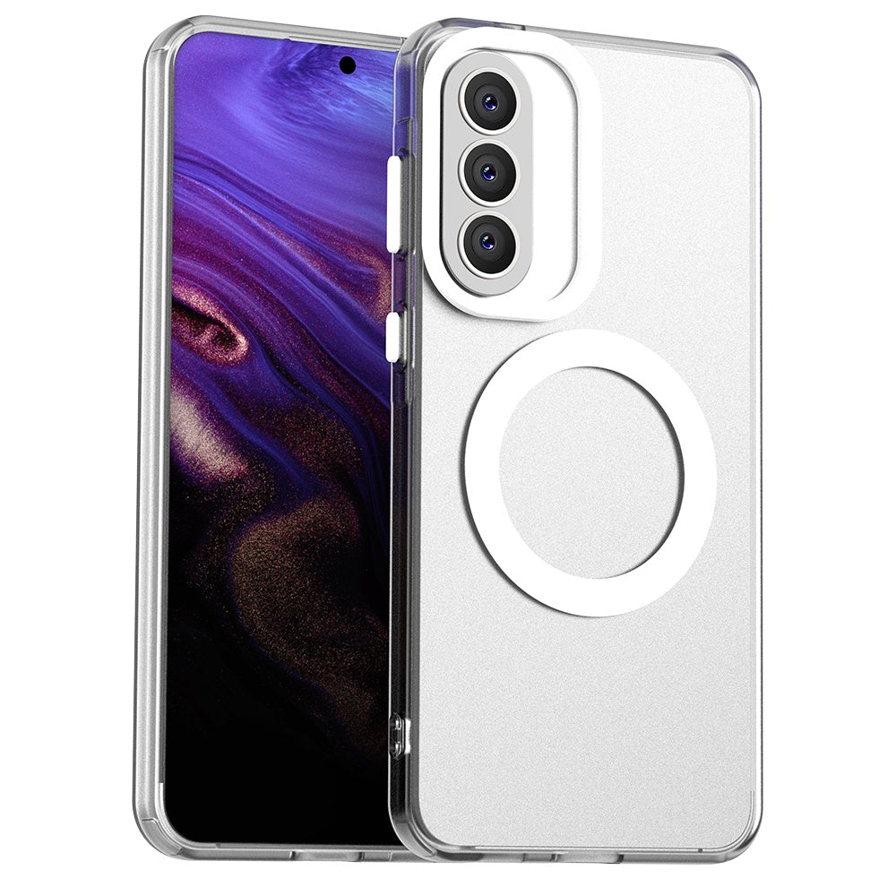 Калъф MagSafe за Samsung Galaxy A57 5G, Techsuit, CandyCase, Бял
