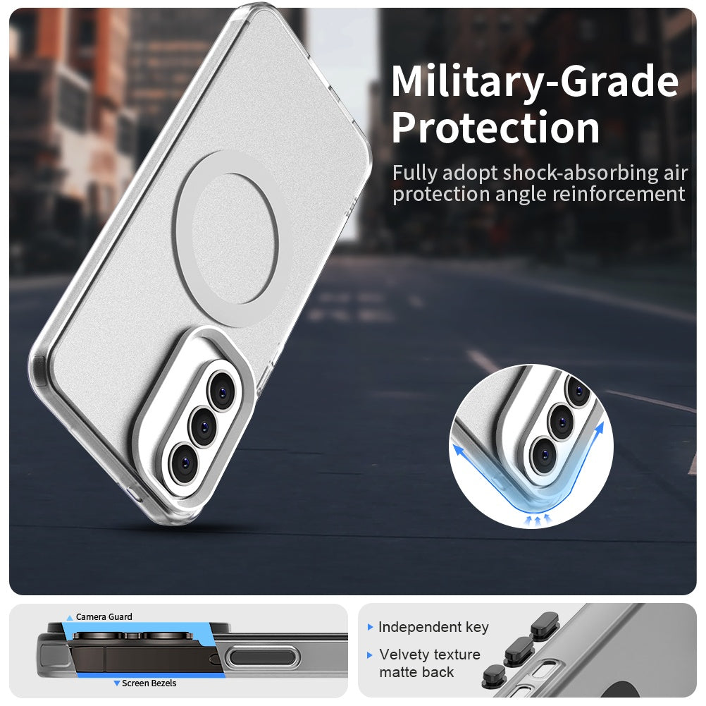Калъф MagSafe за Samsung Galaxy A57 5G, Techsuit, CandyCase, Бял
