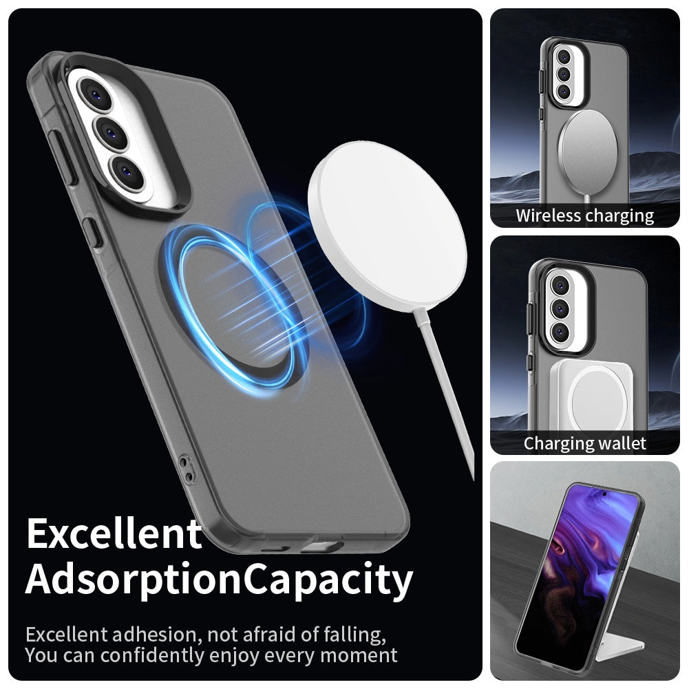 Калъф MagSafe за Samsung Galaxy A57 5G, Techsuit, CandyCase, Черен