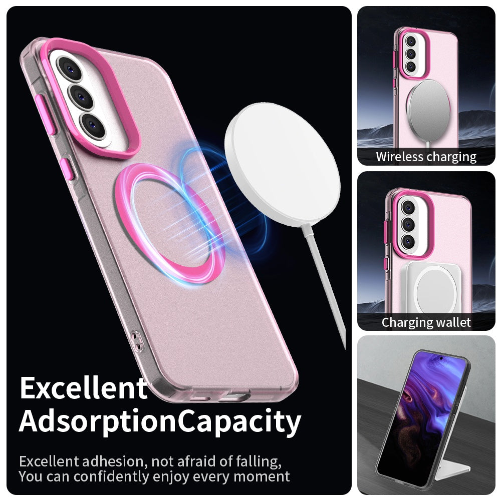 Калъф MagSafe за Samsung Galaxy A57 5G, Techsuit, CandyCase, Розов