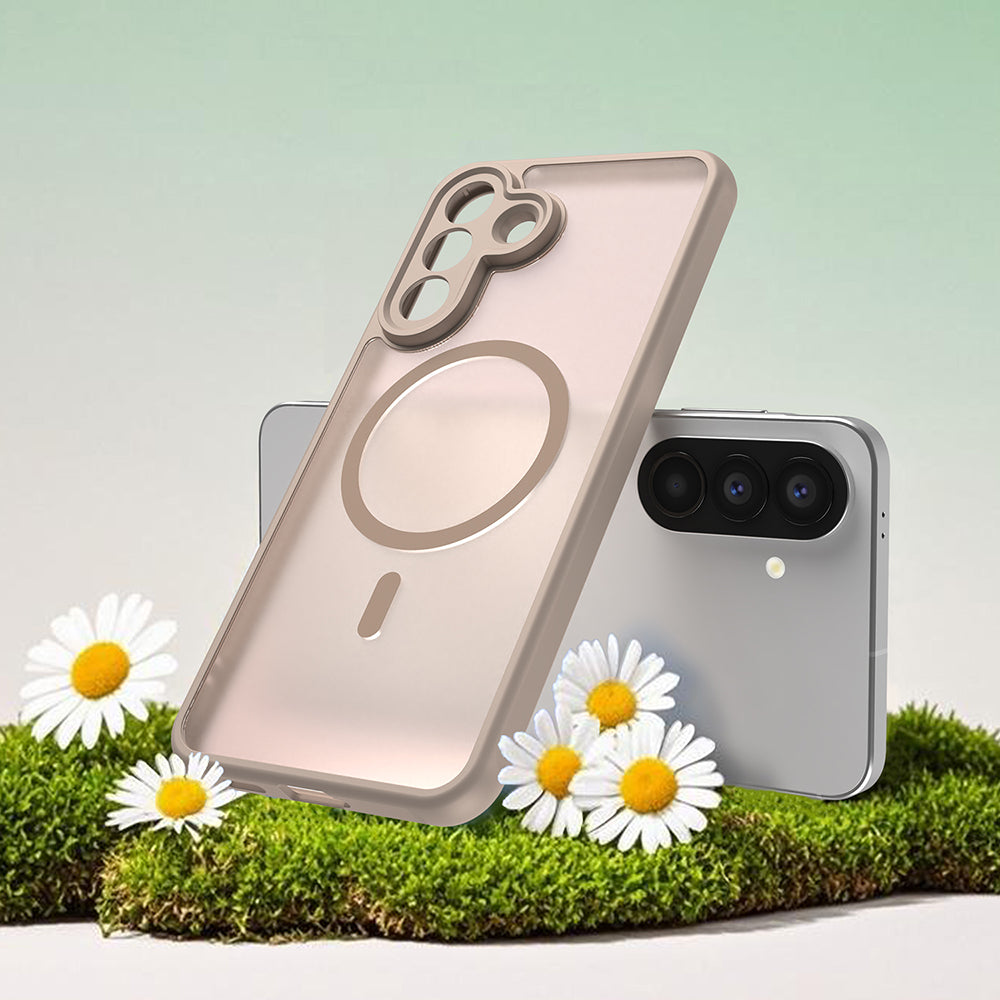 Калъф MagSafe за Samsung Galaxy A57 5G, Techsuit, HaloFrost II, Златист