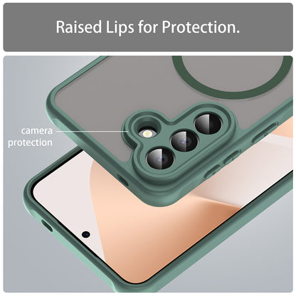 Калъф MagSafe за Samsung Galaxy A57 5G, Techsuit, HaloFrost II, Зелен