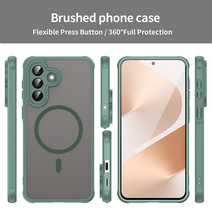 Калъф MagSafe за Samsung Galaxy A57 5G, Techsuit, HaloFrost II, Зелен