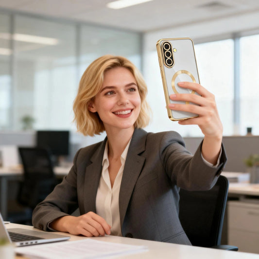Калъф MagSafe за Samsung Galaxy A57 5G, Techsuit, Luxury Crystal, Черен