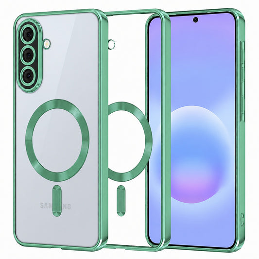 Калъф MagSafe за Samsung Galaxy A57 5G, Techsuit, Luxury Crystal, Светлозелен