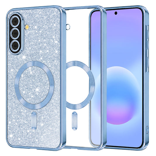 Калъф MagSafe за Samsung Galaxy A57 5G, Techsuit, Luxury Glitter, Bleu