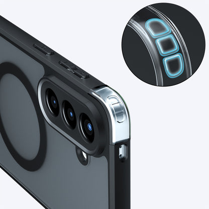 Калъф MagSafe за Samsung Galaxy A57 5G, Techsuit, PureFrost, Сатенено черен