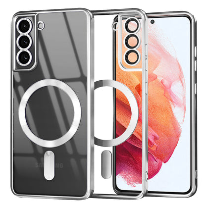 Калъф MagSafe за Samsung Galaxy S21 5G G991, Techsuit, Luxury Crystal, Сребрист