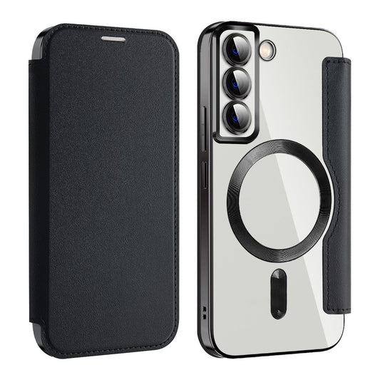 Калъф MagSafe за Samsung Galaxy S22 5G S901, Techsuit, SmartMag Book, Черен