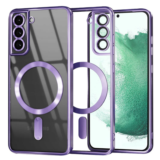 Калъф MagSafe за Samsung Galaxy S22+ 5G S906, Techsuit, Luxury Crystal, Светло лилав