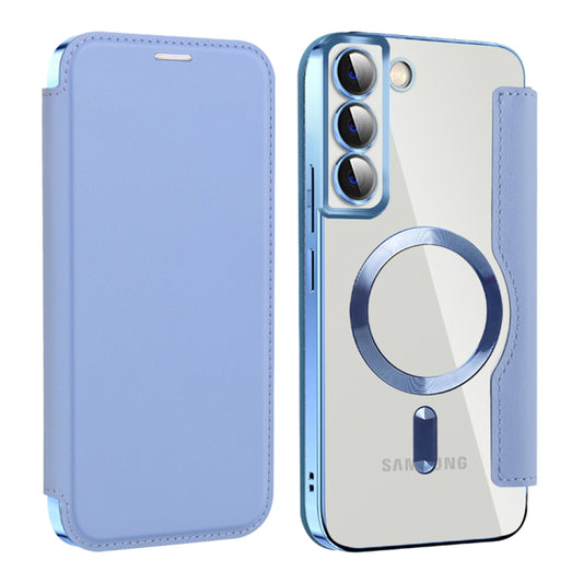 Калъф MagSafe за Samsung Galaxy S22+ 5G S906, Techsuit, SmartMag Book, Син