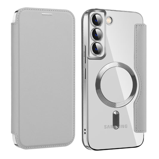 Калъф MagSafe за Samsung Galaxy S22+ 5G S906, Techsuit, SmartMag Book, Сив