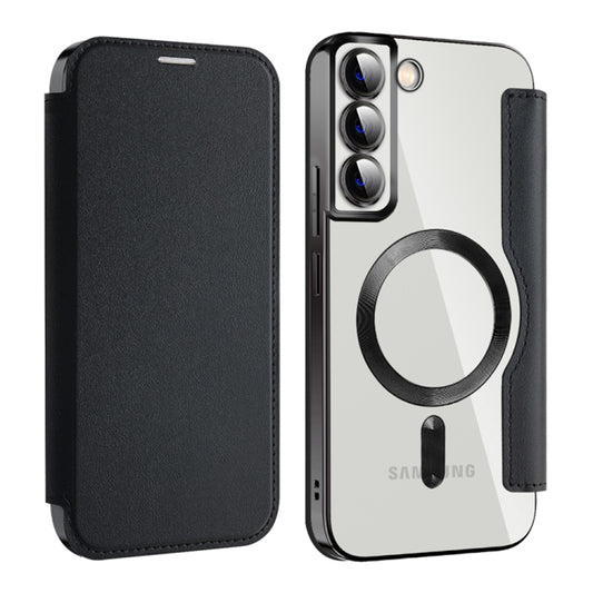 Калъф MagSafe за Samsung Galaxy S22+ 5G S906, Techsuit, SmartMag Book, Черен