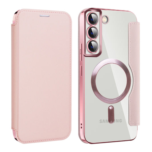Калъф MagSafe за Samsung Galaxy S22+ 5G S906, Techsuit, SmartMag Book, Розов