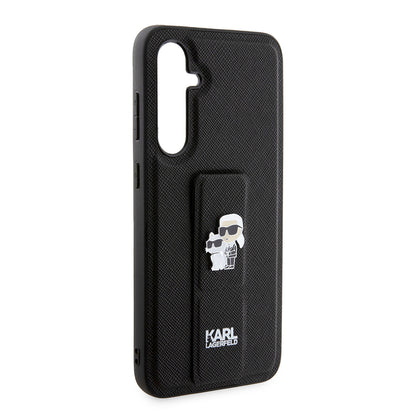 MagSafe Case for Samsung Galaxy S23 FE S711, Karl Lagerfeld, Saffiano Gripstand Karl & Choupette, Blue