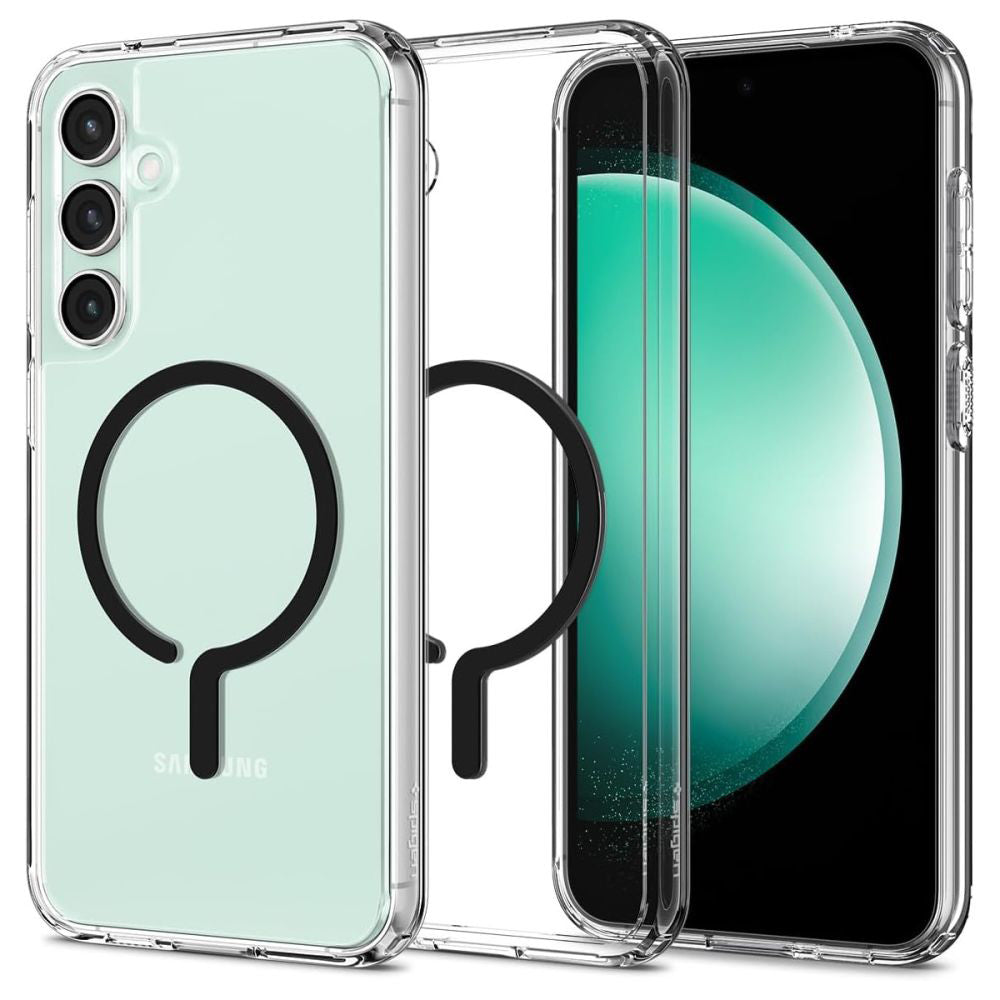 Калъф MagSafe за Samsung Galaxy S23 FE S711, Spigen, Ultra Hybrid OneTap Ring, Прозрачен