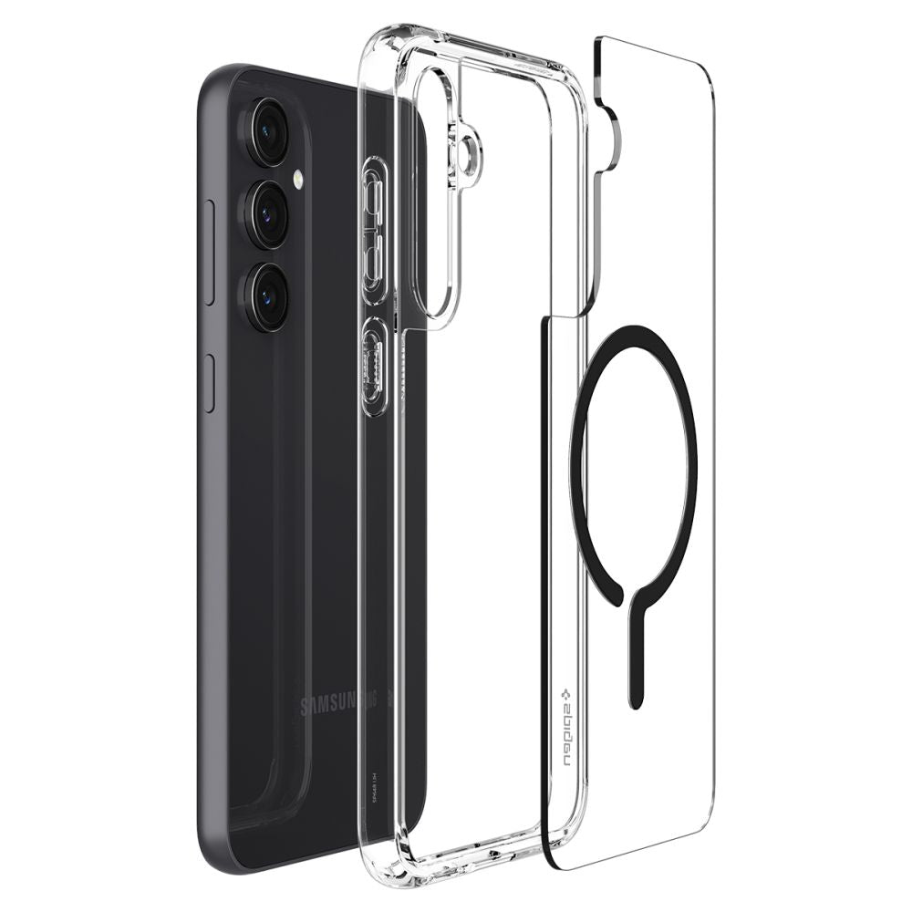 Калъф MagSafe за Samsung Galaxy S23 FE S711, Spigen, Ultra Hybrid OneTap Ring, Прозрачен