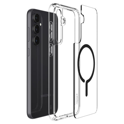 Калъф MagSafe за Samsung Galaxy S23 FE S711, Spigen, Ultra Hybrid OneTap Ring, Прозрачен