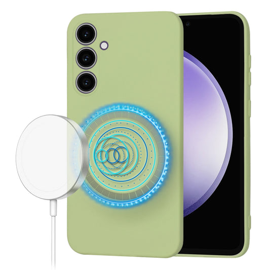 Калъф MagSafe за Samsung Galaxy S23 FE S711, Techsuit, SoftFlex, Matcha