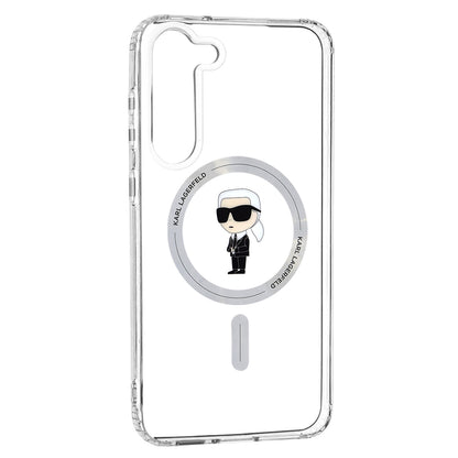 Калъф MagSafe за Samsung Galaxy S23+ S916, Karl Lagerfeld, IML Ikonik Karl, Прозрачен