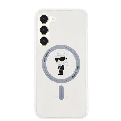 Калъф MagSafe за Samsung Galaxy S23+ S916, Karl Lagerfeld, IML Ikonik Karl, Прозрачен