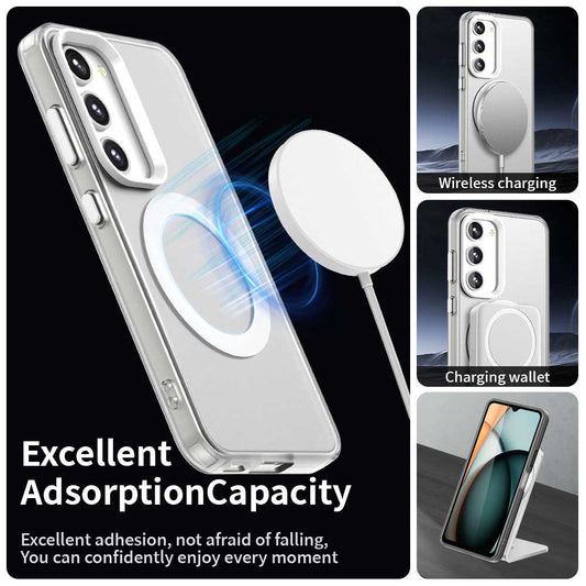 Калъф MagSafe за Samsung Galaxy S23+ S916, Techsuit, CandyCase, Бял