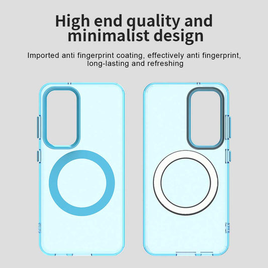 Калъф MagSafe за Samsung Galaxy S23+ S916, Techsuit, CandyCase, Син