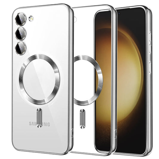 Калъф MagSafe за Samsung Galaxy S23+ S916, Techsuit, Luxury Crystal, Сребрист