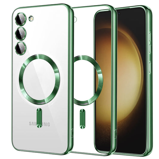Калъф MagSafe за Samsung Galaxy S23+ S916, Techsuit, Luxury Crystal, Светлозелен