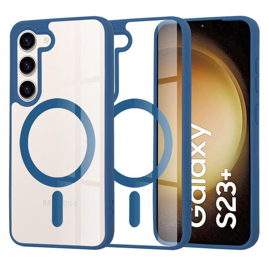 Калъф MagSafe за Samsung Galaxy S23+ S916, Techsuit, Pro, Син