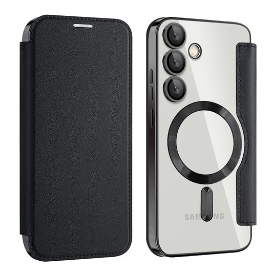 Калъф MagSafe за Samsung Galaxy S23+ S916, Techsuit, SmartMag Book, Черен