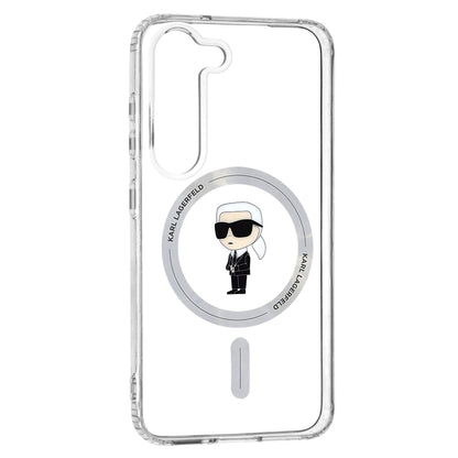 Калъф MagSafe за Samsung Galaxy S23 S911, Karl Lagerfeld, IML Ikonik Karl, Прозрачен